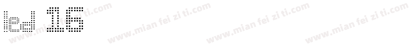 led 16字体转换